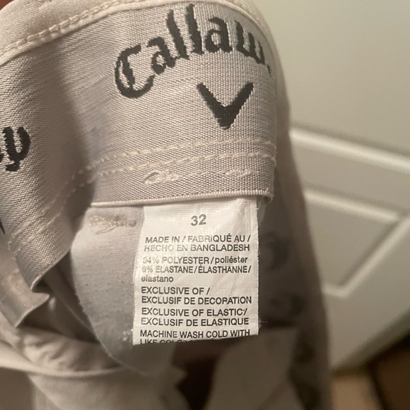 Callaway Beige Golf Shorts - Picture 6 of 6